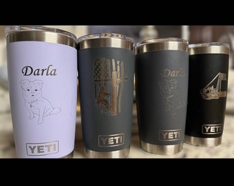 Custom Engraved Yeti 20 Oz Tumbler | Magslider Lid