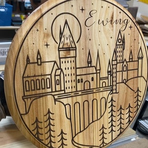 Any Logo or Design | Custom Wood Sign | Personalized Wood Sign | Round Sign | Laser Engraved Sign