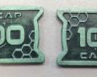Futuristic Metal Coins - 10000 CAP (10x)