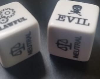 2d6 Alignment Dice set (2-dice set)