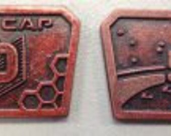 Futuristic Metal Coins - 50 CAP (10x)
