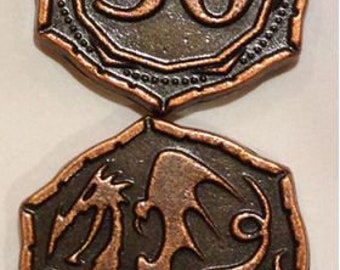 Metal Dragon Coins - 50 Cap (10x)