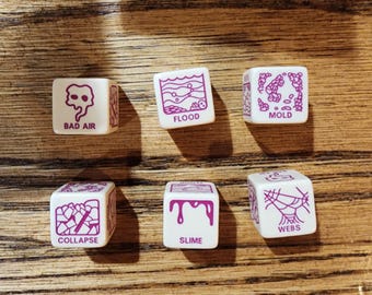 16mm Dungeon Hazards d6 "PC's Bad Day"