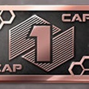 Futuristic Metal Coins by Minion Games - 1 CAP (10x)
