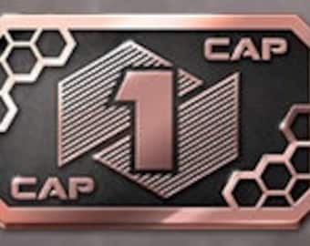 Futuristic Metal Coins by Minion Games - 1 CAP (10x)