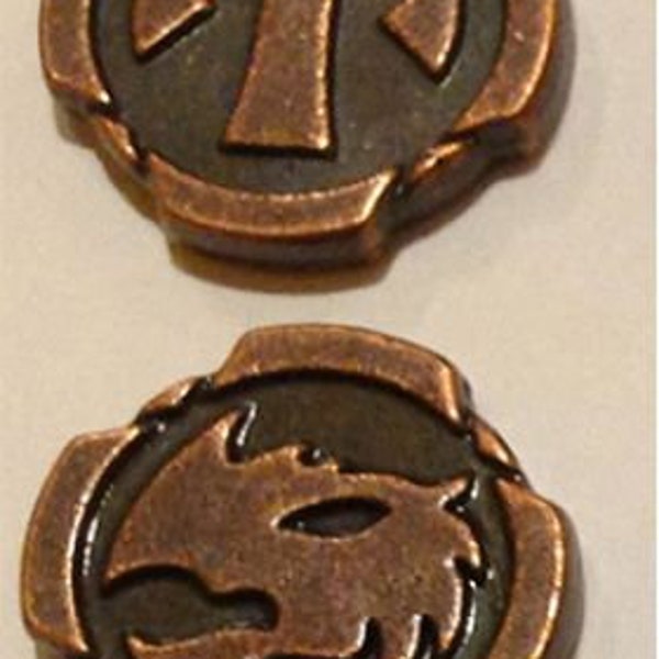 Metal Dragon Coins - 1 (10x)