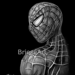 Charcoal Spiderman (Instant Download)