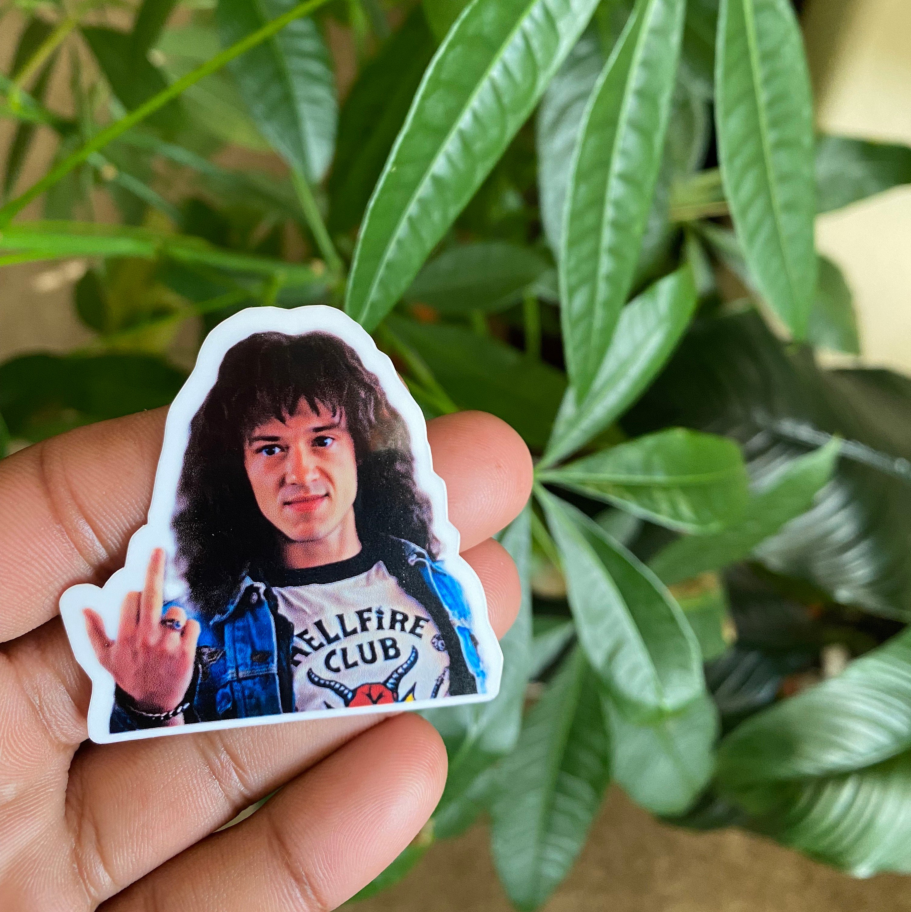 Stranger Things Eddie Munson Middle Finger Sticker - Etsy UK