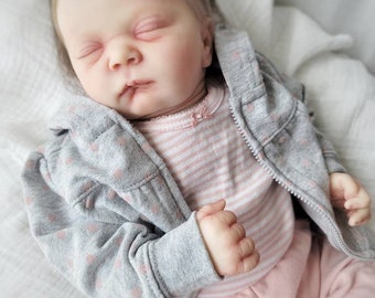 Authentische "Realborn Pearl" Reborn Kuschelbaby Puppe, versandfertig