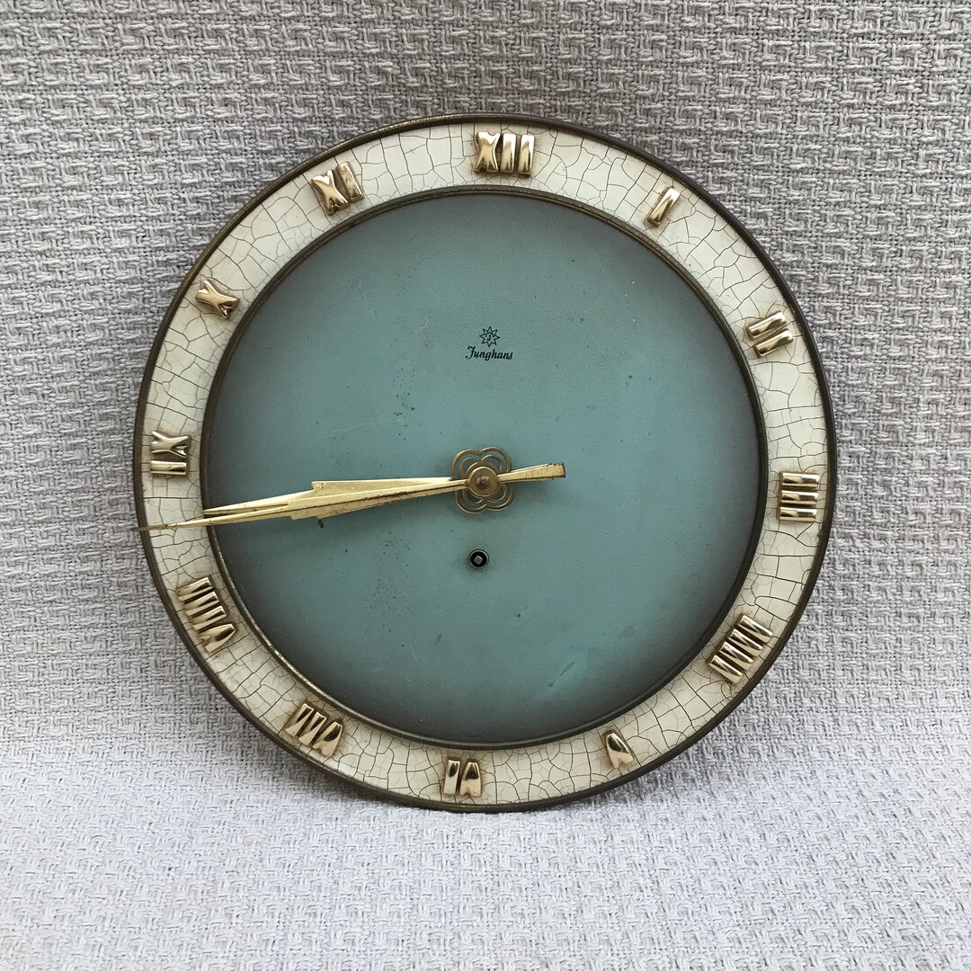 Vintage Junghans Wind up Mechanical Wall Clock 3sec/24h With Key