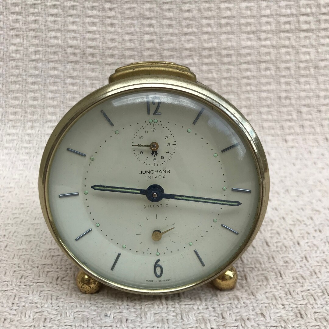 Vintage Junghans Trivox Silentic Alarm Clock Working German Etsy