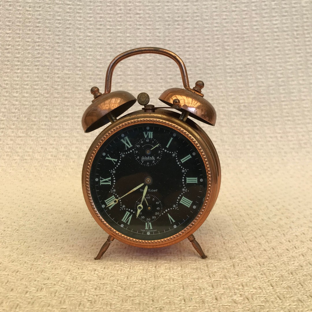 Vintage German Wehrle Teen Tubell Windup Alarm Clock Wehrle Etsy