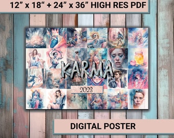 Taylor Swift - Karma - Poster - Digital File - Take To Print Shop