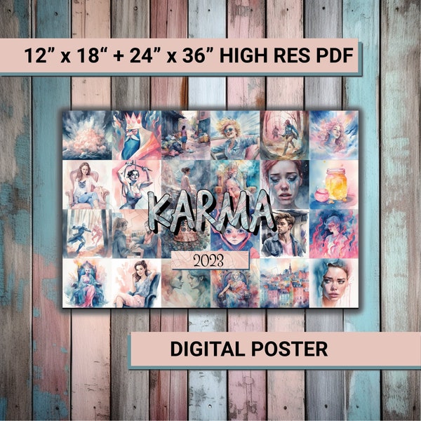 Taylor Swift - Karma - Poster - Digital File - Take To Print Shop