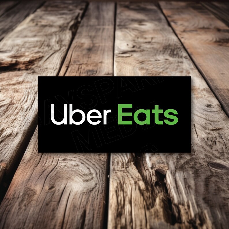Uber Eats Delivery Decal Adhesive Vinyl 6 X 3 - Etsy