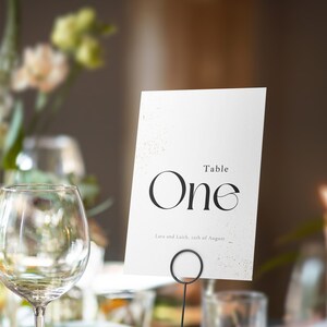 Minimal Wedding Table Numbers Template, Minimal Table Numbers, Modern Wedding Table Numbers, Printable Table Numbers, Wedding Template