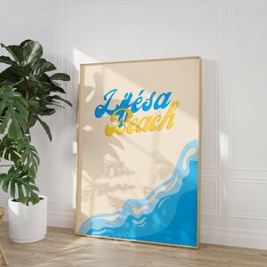Life es a Beach Print - SommerDrucke - Wandkunst - Lustige Drucke - Home Decor - Herunterladbare Kunst - Zitat Poster