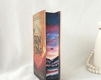 Iron Flame book edge painting