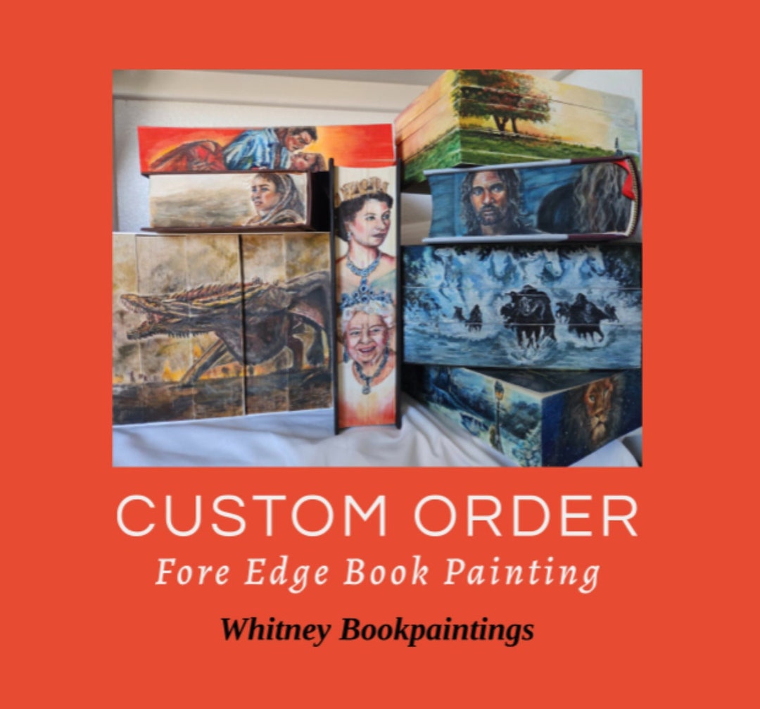 CUSTOM FOREEDGE Book Painting by Whitneybookpaintings Etsy