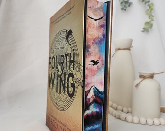 Fourth Wing book edge painting