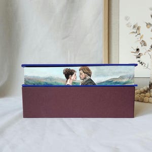 Outlander hand painted book edges!