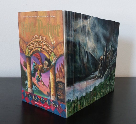 Harry Potter Hogwarts Castle Fore Edge Watercolor Book Etsy