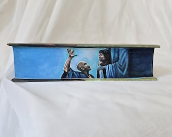 The Goblet of Fire- hand painted book edges