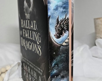 The Ballad of Falling Dragons book painting/ hand- painted!