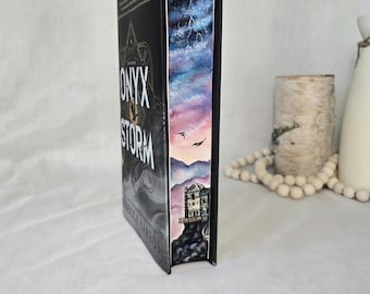 Onyx Storm hand painted book edges!