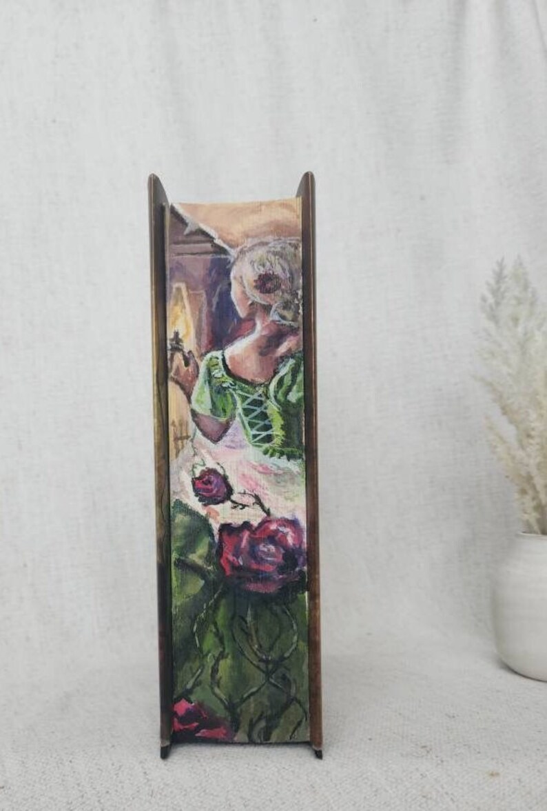 Chain of Thorns Book Edge Painting Etsy