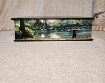 Pride and Prejudice painted book edges/ 3 painted scenes