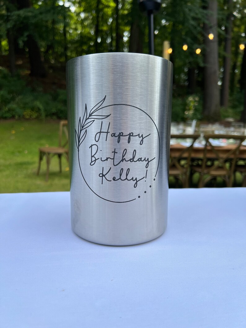 Personalized Wine Chiller Bucket / Insulated Champagne Beer Etsy