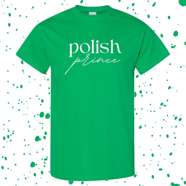Polish Prince Shirt, Gift for Polish Boyfriend, Proud Polish Father T-Shirt, Polish Celebration Short Sleeve Tee, Polish Heritage Pride