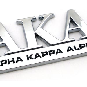 Car tag, pretty girl, Car accessories silver AKA Alpha Kappa Alpha quality 3d Metal Funny chromed badge Free shipping self adhesive ABS Plas