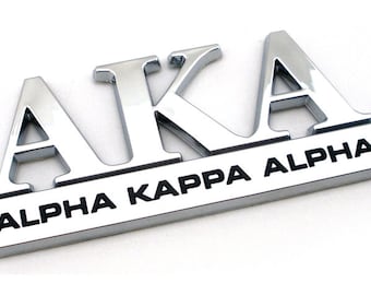 Car tag, pretty girl, Car accessories silver AKA Alpha Kappa Alpha quality 3d Metal Funny chromed badge Free shipping self adhesive ABS Plas