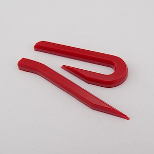 Red R Car Logo Car Door Side Bagde Plastic 3D Auto Sticker Emblem For VW Volkswagen  Golf 8 accessories