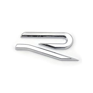 Chrome R Car Logo Car Door Side Bagde Plastic 3D Auto Sticker Emblem For VW Volkswagen  Golf 8 accessories