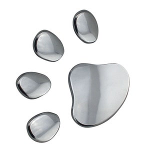 Car accessory thick sticker silver Dog Pow Puppy Pet quality 3d Metal Funny chromed badge