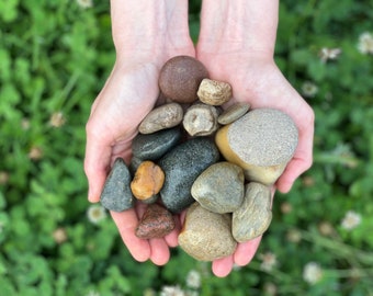 Pierres de rivière colorées - 30 x 1 « -3 » Stones - Décoration intérieure, Affichage, Artisanat