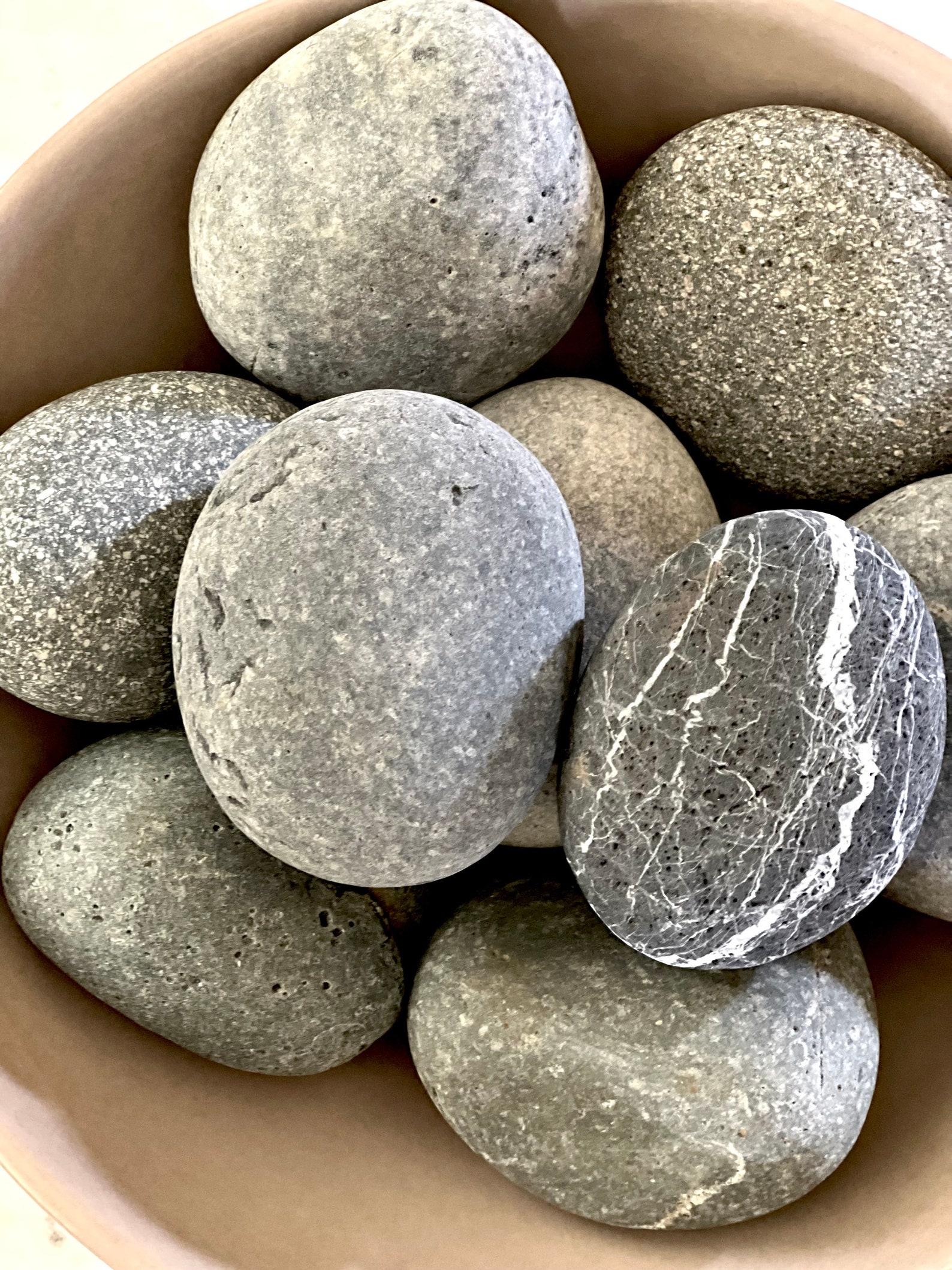 Beach Stones 10 X 2.54 Stones Home Decor, Display, Craft Etsy