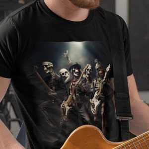 Skeleton Rock Band Short-Sleeve Unisex T-Shirt