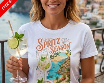 Hugo Spritz Season T-Shirt | Cocktail Lover Gift | Summer Italy Tee