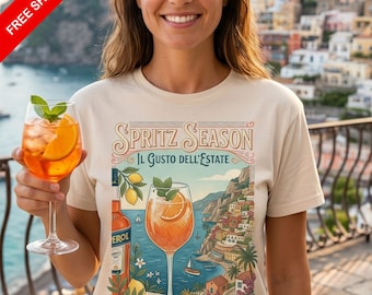 Aperol Spritz Season T-Shirt | Italian Cocktail Gift | Summer Tee
