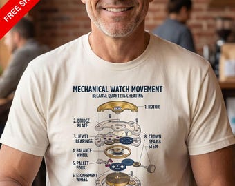 Fun Watch Lover T-Shirt | Mechanical Watch Gift | Horology Tee