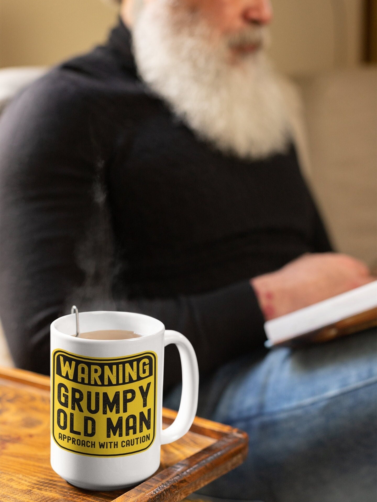 Grumpy Old Man Coffee Mug: Funny Dad Gift