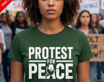 Peace Dove T-Shirt | Human Rights Gift | Anti War Protest Tee