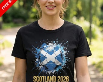 Scotland Soccer 2026 T-Shirt | Tartan Army Fan Gift | Football Tee
