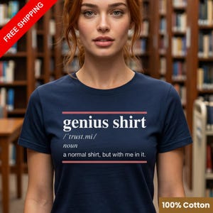 Genius Definition T-shirt | Sarkastisk intellektuell humor T-shirt