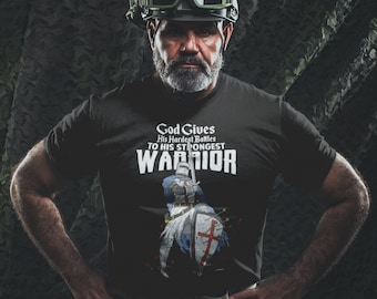 Warrior&#39;s Strength: Knight Templar St George Cross Christian Short-Sleeve Unisex T-Shirt
