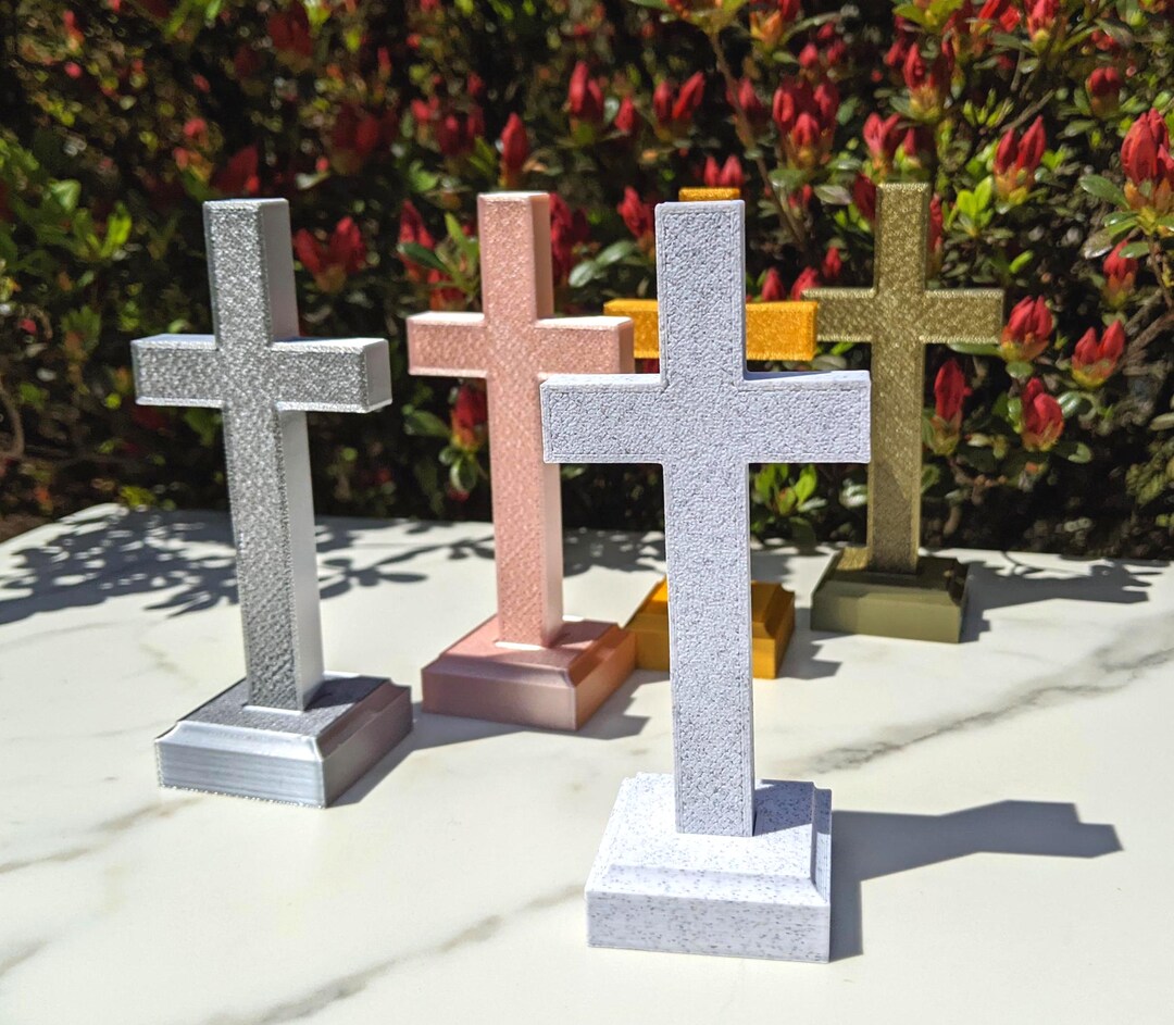 Mini Cross With Base / Small Freestanding Table Cross / Religious Gift ...